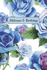 Addresses & Birthdays: Watercolor Blue Roses Subscription