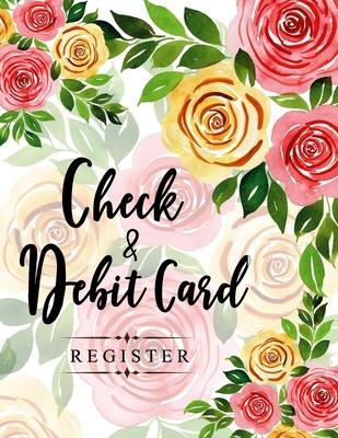 Check and Debit Card Register: 100 pages 2,400 entry lines total: Size = 8.5 x 11 inches (double-sided), perfect binding, non-perforated