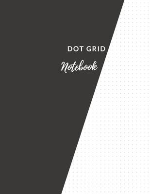 Dot Grid Notebook: Elegant Black Dotted Notebook/JournalLarge (8.5 x 11)" Dot Grid Composition Notebook