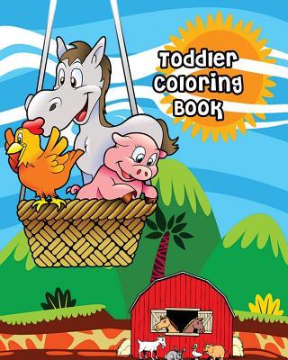 Toddler Coloring Book: Farm Animals, Activity Book for Kids Ages 2-4, Giant Coloring Books for Kids