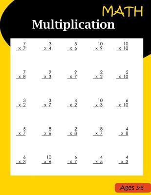 Math Multiplication Ages 3-5: Basic Workbook Multiplication Subscription