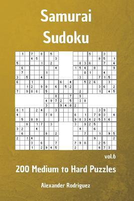 Samurai Sudoku Puzzles - 200 Medium to Hard vol. 6