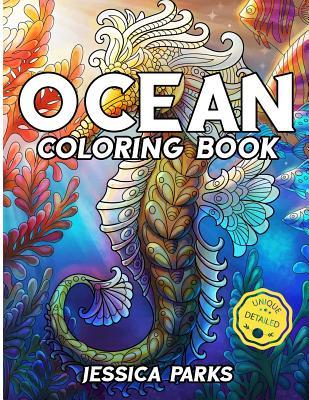 Ocean Coloring Book: Adult Coloring Book: 30 Stress Relieving Ocean Marine Life Animal Designs for Anger Release, Adult Relaxation and Medi