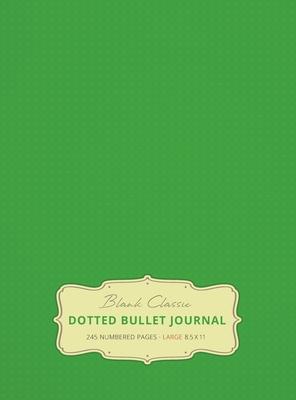 Large 8.5 x 11 Dotted Bullet Journal (Spring Green #15) Hardcover - 245 Numbered Pages Subscription