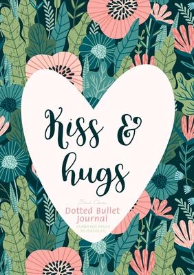 Dotted Bullet Journal - Kiss & Hugs: Medium A5 - 5.83X8.27