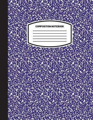 Classic Composition Notebook: (8.5x11) Wide Ruled Lined Paper Notebook Journal (Navy Blue) (Notebook for Kids, Teens, Students, Adults) Back to Scho