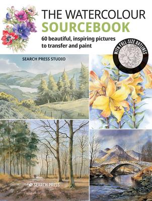 The Watercolour Sourcebook: 60 Inspiring Pictures to Transfer and Paint with Full-Size Outlines