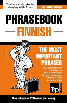 English-Finnish phrasebook and 250-word mini dictionary