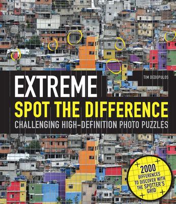 Extreme Spot the Difference: Challenging High-Definition Photo Puzzles-Includes a Unique Transparent Plastic Spotters Grid