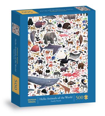 Hello Animals of the World 500-Piece Family Puzzle