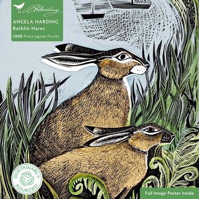 Adult Sustainable Jigsaw Puzzle Angela Harding: Rathlin Hares: 1000-Pieces. Ethical, Sustainable, Earth-Friendly