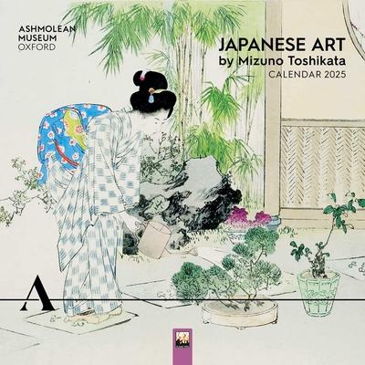 Ashmolean Museum: Japanese Art by Mizuno Toshikata Wall Calendar 2025 (Art Calendar)