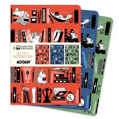 Moomin Bookshelves Set of 3 Standard Notebooks Subscription