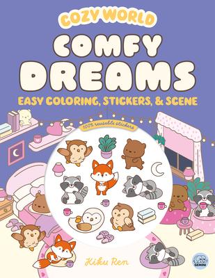 Cozy World Comfy Dreams: Easy Coloring and Sticker Scene for Teens, Young Adults, and Adults Subscription
