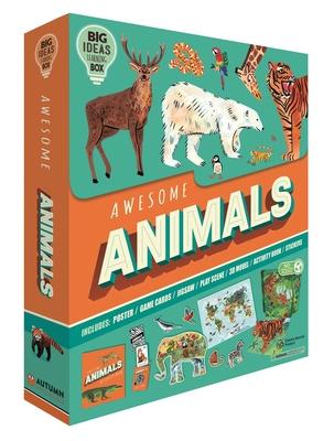 Awesome Animals-Big Ideas Learning Box-Explore the Amazing Animal Kingdom: Kit Includes Poster; Jigsaw; Game Cards and Much More!