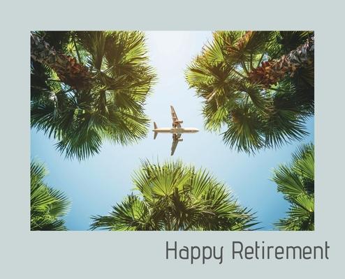 Happy Retirement Guest Book ( Landscape Hardcover ): Guest book for retirement, message book, memory book, keepsake, landscape, retirement book to sig