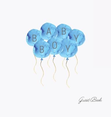 Boy baby shower guest book (Hardback)