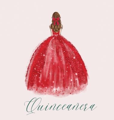 Quinceanera Guest Book with red dress (hardback) Subscription