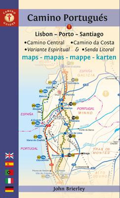 Camino Portugus Maps: Lisbon - Porto - Santiago / Camino Central, Camino de la Costa, Variente Espiritual & Senda Litoral