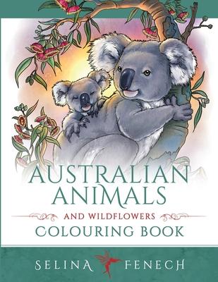 Australian Animals and Wildflowers Colouring Book