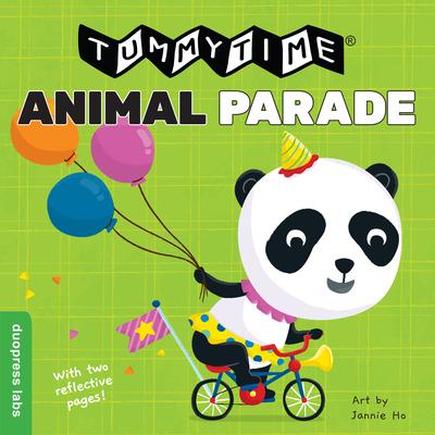 Tummytime(r): Animal Parade: A Sturdy Fold-Out Book with Two Mirrors for Babies. One Side Has High-Color Images, the Other Has High-Contrast Black-