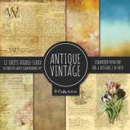 Antique Vintage Scrapbook Paper Pad 8x8 Decorative Scrapbooking Kit Collection for Cardmaking, DIY Crafts, Creating, Old Style Theme, Multicolor Desig Subscription