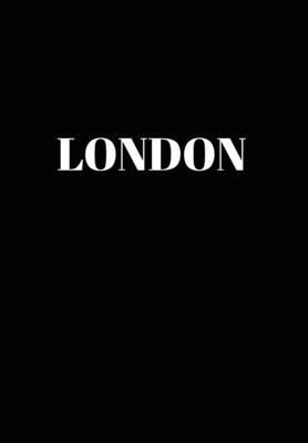 London: Hardcover Black Decorative Book for Decorating Shelves, Coffee Tables, Home Decor, Stylish World Fashion Cities Design