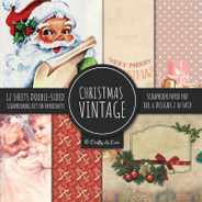 Vintage Christmas Scrapbook Paper Pad 8x8 Scrapbooking Kit for Papercrafts, Cardmaking, DIY Crafts, Holiday Theme, Retro Design Subscription