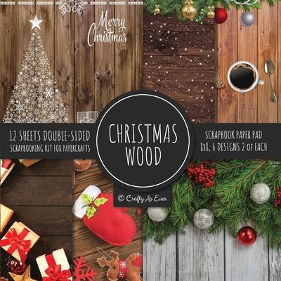 Christmas Wood Scrapbook Paper Pad 8x8 Scrapbooking Kit for Papercrafts, Cardmaking, Printmaking, DIY Crafts, Holiday Themed, Designs, Borders, Backgr