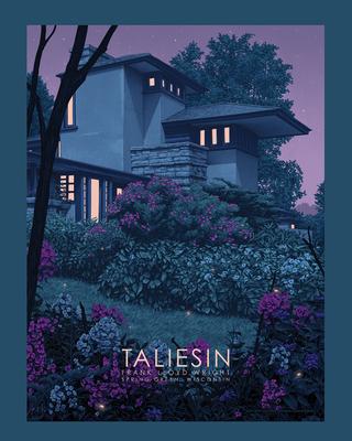 Frank Lloyd Wright Puzzle Collection: Taliesin: Officially Licensed 1,000 Piece Jigsaw Puzzle by Rory Kurtz