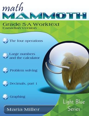 Math Mammoth Grade 5-A Worktext, Canadian Version Subscription