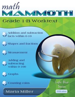 Math Mammoth Grade 1-B Worktext Subscription