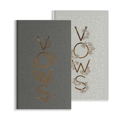 Our Wedding Vows: A Set of Heirloom-Quality Vow Books with Foil Accents and Hand-Drawn Illustrations