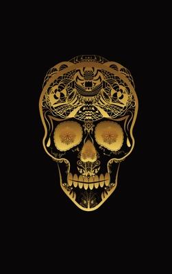 Glowing Golden Sugar Skeleton Skull Diary, Journal, and/or Notebook: Perfect for Fans of Astrology, Dark Magic, Fantasy, Halloween, Occult, Wicca, and