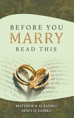 Before You Marry: Read This