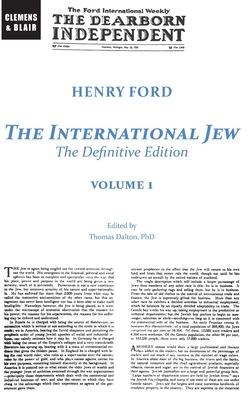 The International Jew: The Definitive Edition (Volume One)