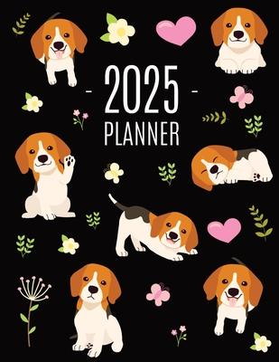 Beagle Planner 2025: Cute Daily Organizer (12 Months) Pretty Scheduler With Friendly Pooch