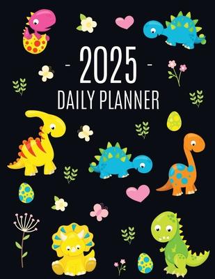 Dinosaur Daily Planner 2025: For All Your Monthly Appointments! Cool 12 Months Prehistoric Animal Organizer (January-December)