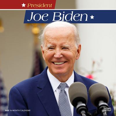 President Joe Biden 2025 12 X 24 Inch Monthly Square Wall Calendar Plastic-Free