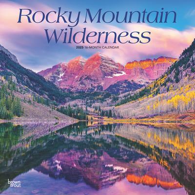 Rocky Mountain Wilderness 2025 12 X 24 Inch Monthly Square Wall Calendar Plastic-Free Browntrout USA United States of America Scenic Nature