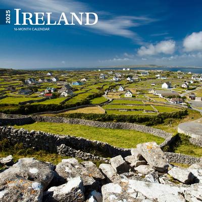 Ireland 2025 12 X 24 Inch Monthly Square Wall Calendar Plastic-Free