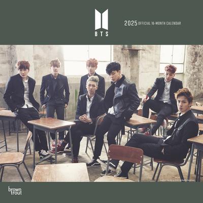 Bts Official 2025 12 X 24 Inch Monthly Square Wall Calendar Plastic-Free Browntrout K-Pop Bangtan Boys Music