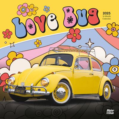 Love Bug 2025 12 X 24 Inch Monthly Square Wall Calendar Plastic-Free