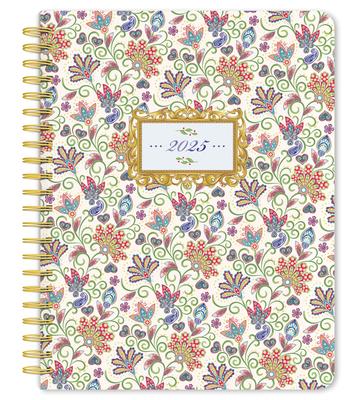 Tuscan Delight 2025 6 X 7.75 Inch Weekly Desk Planner Foil Stamped Cover