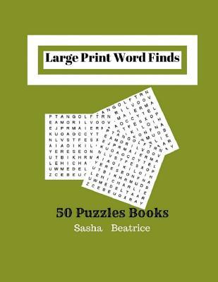 Large Print Word Finds 50 Puzzles Books: Word search books for adults large print