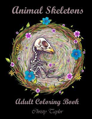 Animal Skeletons: Adult Coloring Book