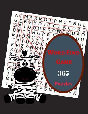 Word Find Game 365 Puzzles: Word Search Puzzle Book Fun Game For Adults