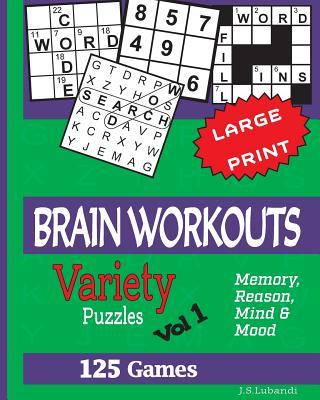BRAIN WORKOUTS (Variety) Puzzles: 125 Amazing Puzzles for youngsters and Seniors Subscription