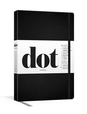 Dot Journal (Black): A Dotted, Blank Journal for List-Making, Journaling, Goal-Setting: 256 Pages with Elastic Closure and Ribbon Marker Subscription
