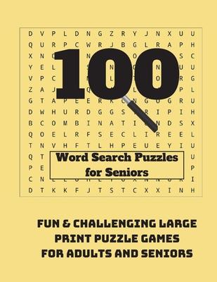 100 Word Search Puzzles for Seniors: Fun & Challenging Large Print Puzzle Games for Adults and Seniors Subscription